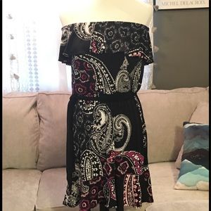 White House Black Market Strapless Sundress